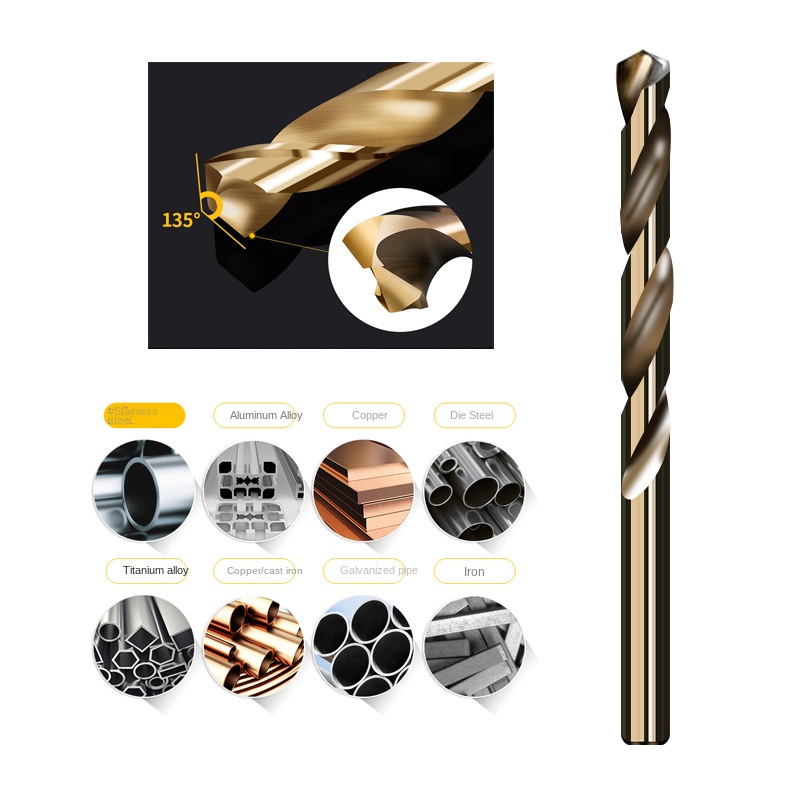 Cobalt High Speed steel Twist Drill Bit M35 Stainl... – Grandado