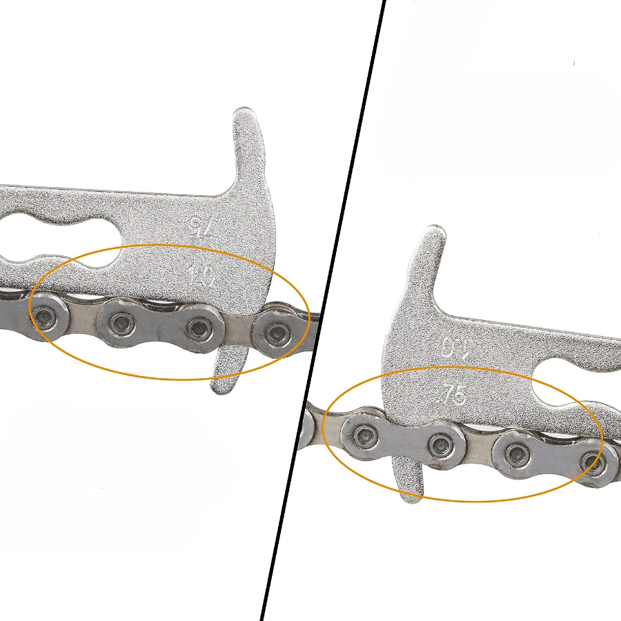 Bike Chain Wear Indicator Chain Checker Gauge Measurement Repair Tool Ruler for Road Mountain Hybrid Bicycl