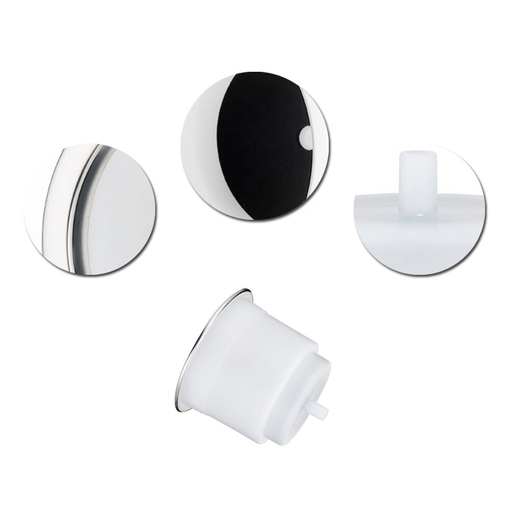 2 Pieces Of Car Stainless Steel Edge White Plastic Cup Holder Accessories