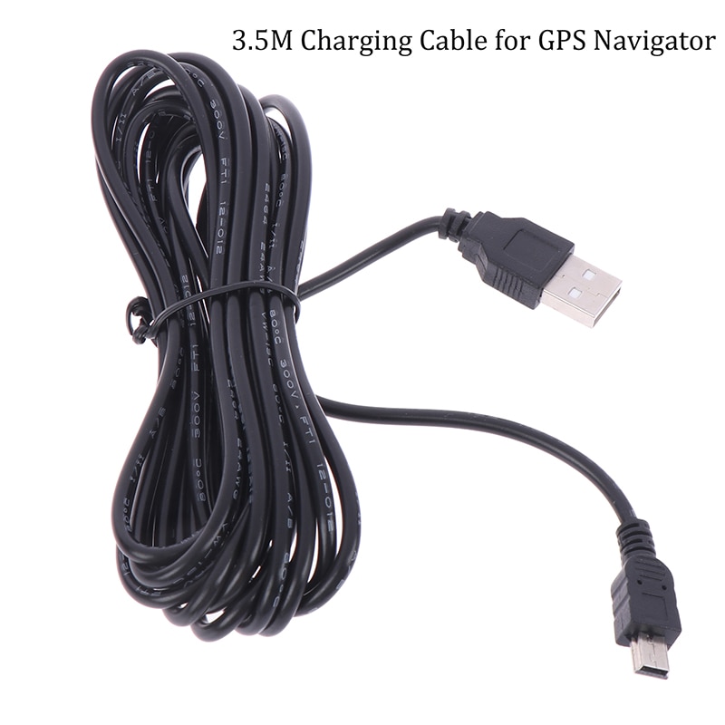 3.5M Usb A Naar Mini 5Pin Haakse Opladen Kabel Voor Gps Navigator: Default Title