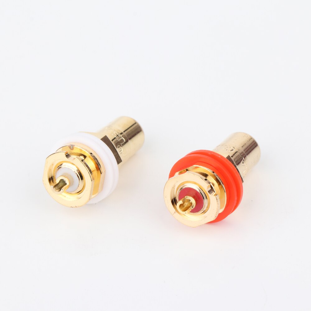 8 stk cmc 816- u rca jack rca terminal stik forgyldt jack 4 stk