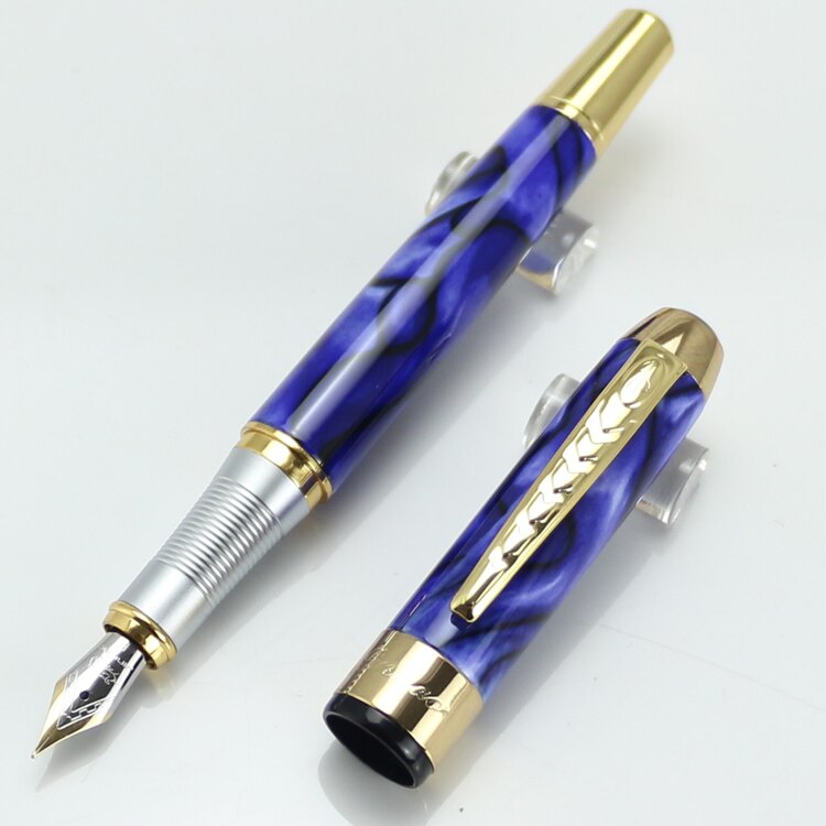 JINHAO 250 Medium nib Metal Fountain Pen Without Pencil Box luxury school Office Stationery Writing Cute pens: 14
