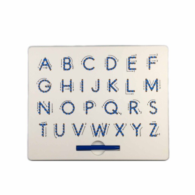 2 In 1 Magnetic Drawing Board Alphabet Letter Tracing Board Educational Letters Read Write Learning Alphabet Preschool: ABC