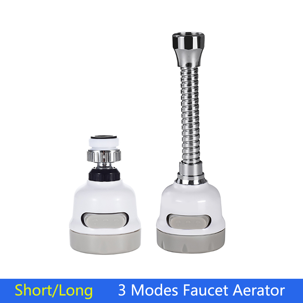 3 Modes Faucet Aerator Moveable Flexible Tap Head Shower Diffuser Rotatable Nozzle Adjustable Booster Faucet Kitchen Accessories