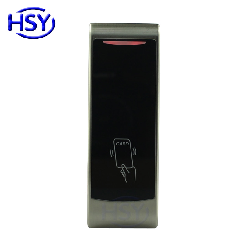 Hsy metalen behuizing touch toetsenbord standalone controller lezer rfid em kaart enkel deur toegangscontrolesysteem met 10 stuks gratis sleutelhangers