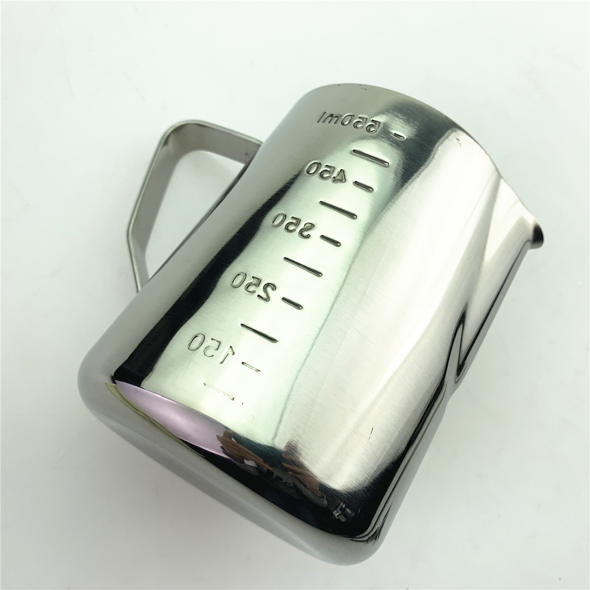 Thickened Stainless Steel Sharp-nosed Etched Cup with Graduated Measuring Cup Etched Cylinder Milk Froth Pot Fancy Coffee
