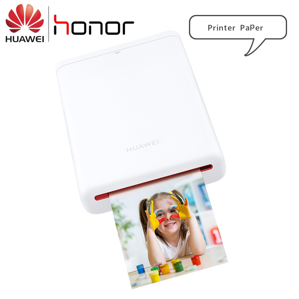 Original Huawei Portable imprimante Photo papier Bluetooth 4.1 300dpi AR imprimantes 500mAh bricolage partager honneur poche imprimante intelligente papier