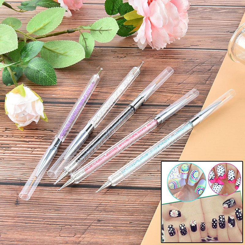 Aacar Dual-Ended Nail Art Wax Puntjes Pen Oppakken Rhinestone Crystal Bead Gem Brush Manicure Tool Self-lijm Tips