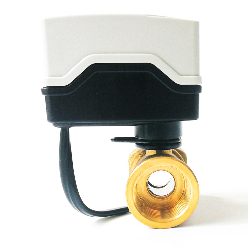 Mini válvula eléctrica de 3/4 "con actuador de 220V, válvula motorizada de control de 3 cables de fácil instalación/Desinstalación 2 utilizada para suministro de agua