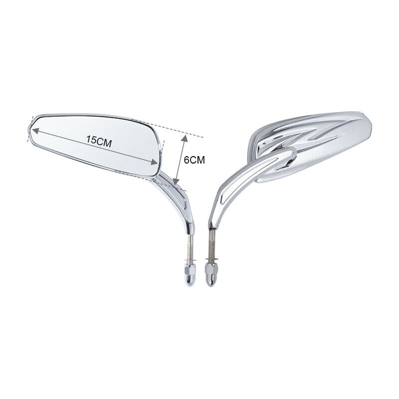 Motorcycle 8MM Rear View Mirrors For Harley Sportster Softail Road King Glide XL1200C N FLSTFB FXDF FLSTF FLHYUC FLTRX Fat Boy