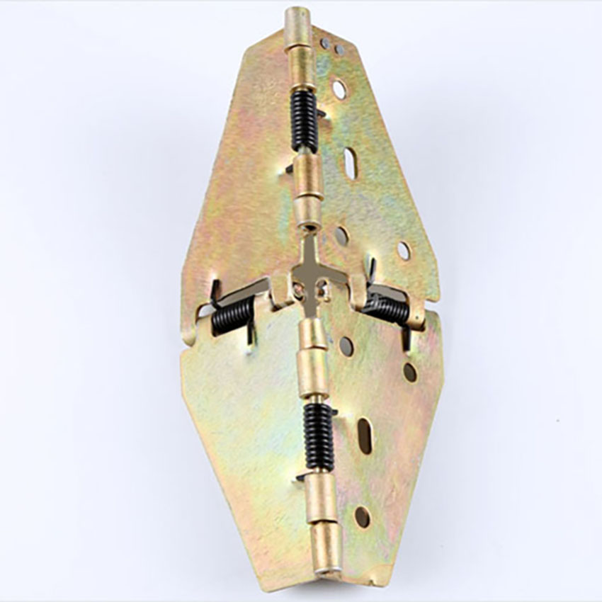 1Pc 1.88/2mm Iron Butterfly Folding Hinges, Kitchen Dinner Table Cross Spring Hinges, 180 Degree Furniture Desktop Flip Hinge