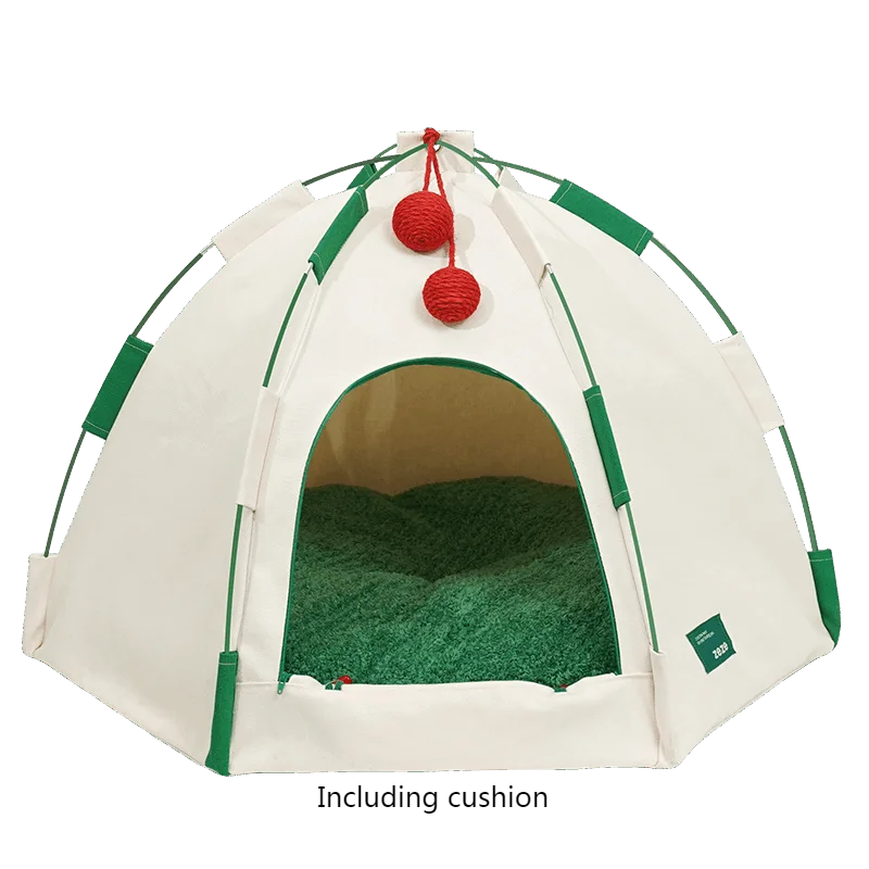 Siatka dla kota Oddychający domek dla kota Wielofunkcyjny namiot dla zwierząt na zewnątrz, idealny na podróże z psem, z grubego płótna, odporny na ciemność.: Czerwony