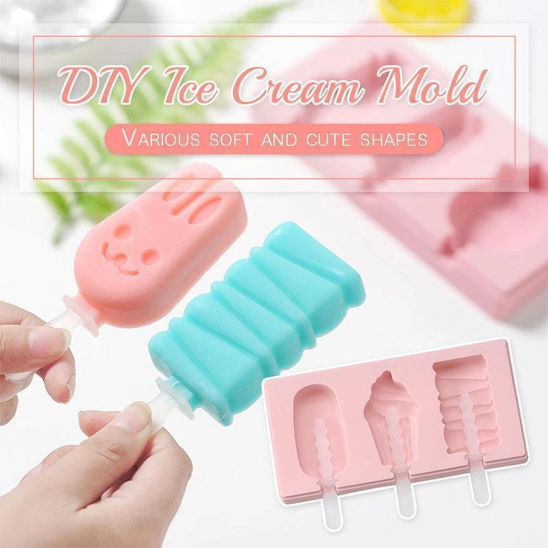 Máquina creativa para hacer helados, Cassette de paletas, molde de helado artesanal, color aleatorio, de utensilios de cocina