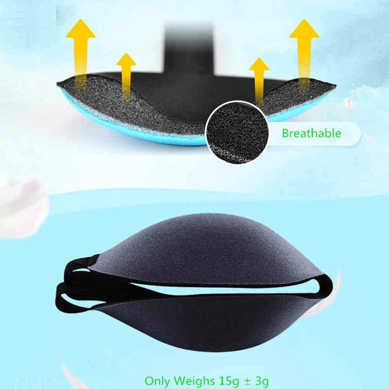 3D Sleep Mask Natural Sleeping Eye Mask Eyeshade Cover Shade Eye Patch Women Men Soft Portable Blindfold Travel Eyepatch 1Pcs