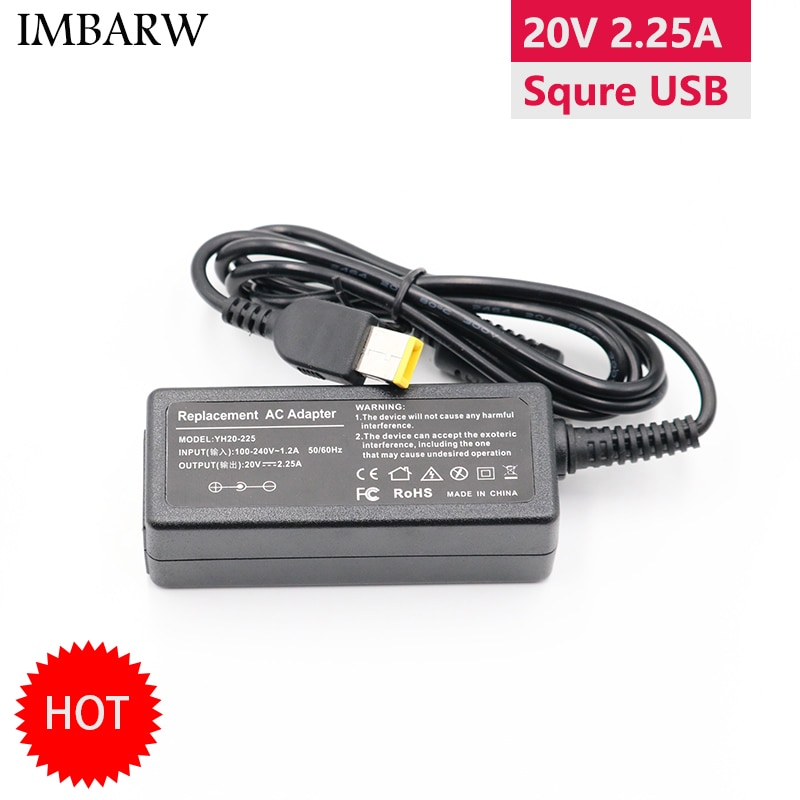 20V 2.25A 45W Power Adapter Laptop Ac Adapter Oplader Voor Lenovo Thinkpad T431S X230S X240S X240