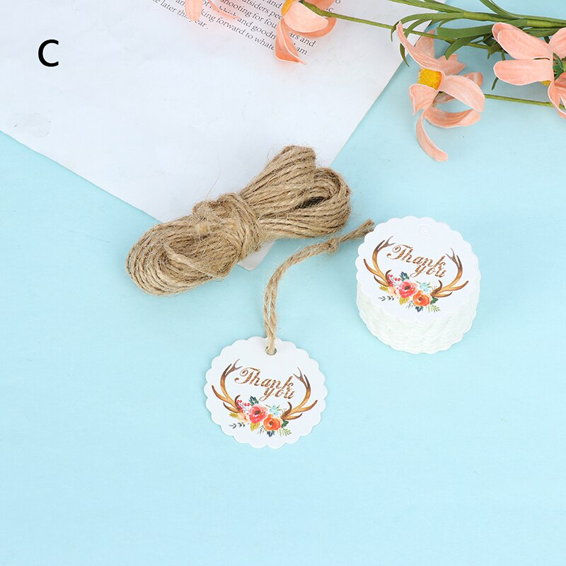 50 pcs/lot bricolage faisant en forme de coeur Kraft papier étiquette pour carte de décoration de mariage étiquette d'artisanat vierge: 9