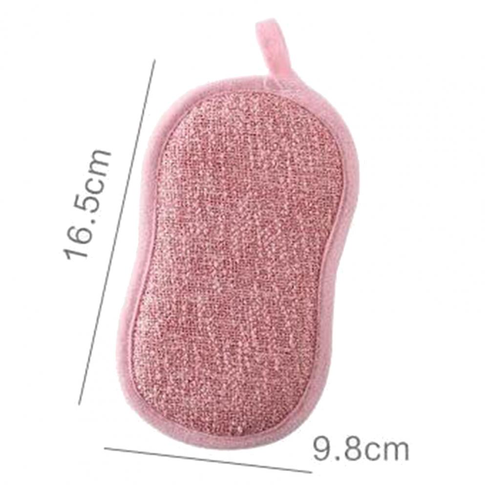 Éponges à récurer pour la vaisselle, anti-rayures, en microfibre, antiadhésives, outils de cuisine, Gadgets de lavage de Pot, 2 pièces