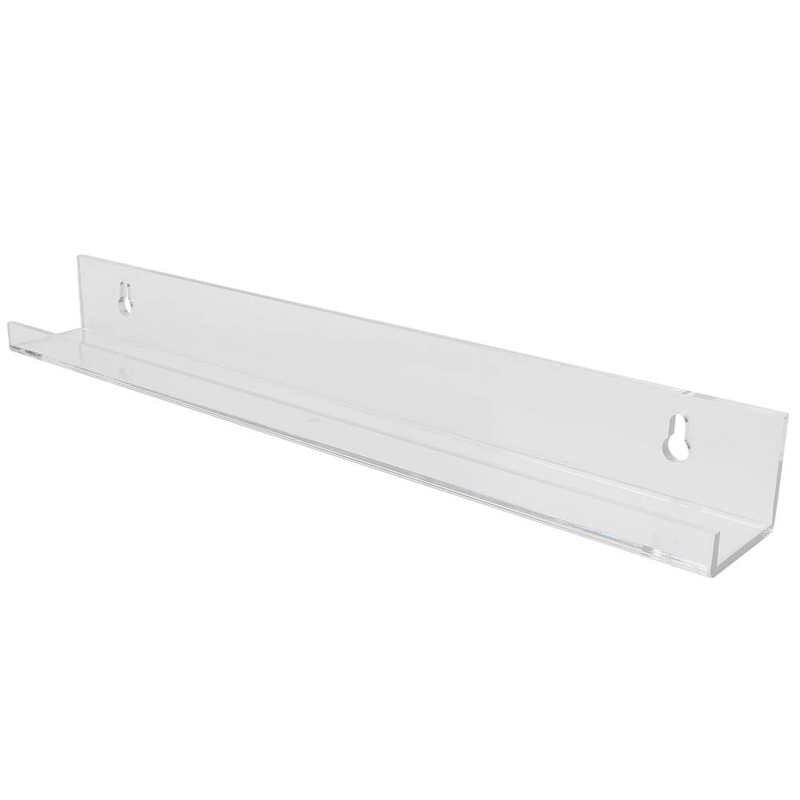 Transparent Nail Polish Display Shelf Acrylic Nail Polish Rack Multi Purpose Wall Mounted Space Saving for Nail Salon Home