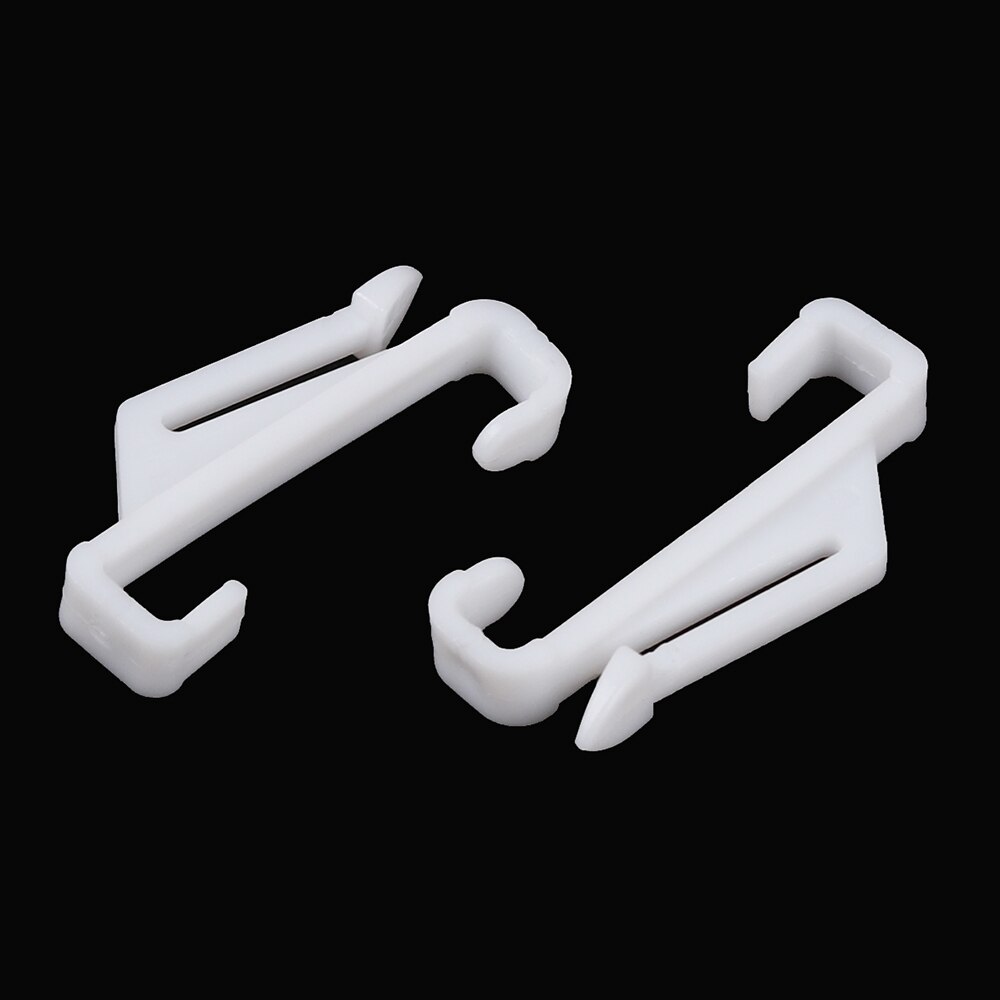 50pcs Curtain Glider Hooks White Plastic for Curta... – Grandado