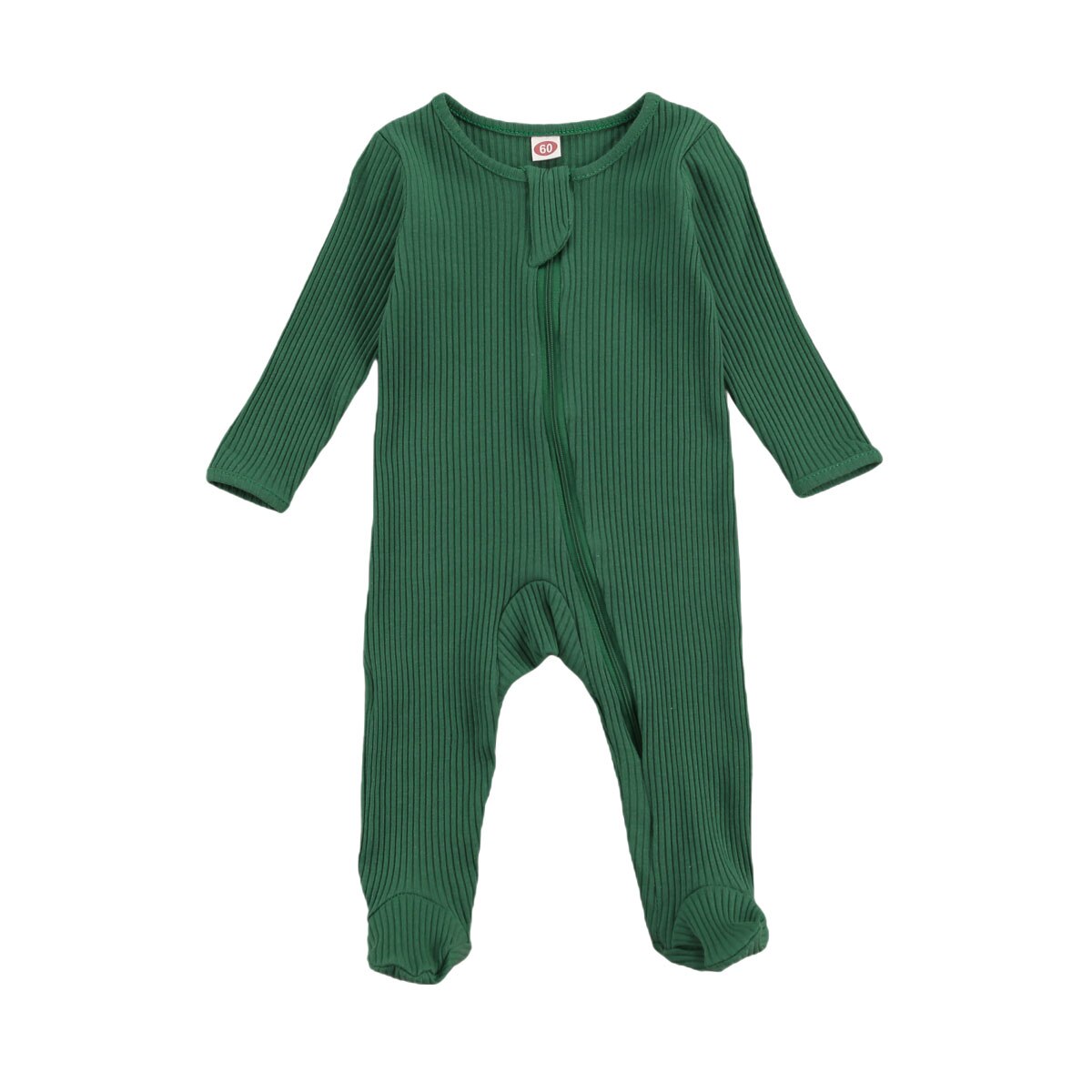 Baby & freundlicher Neugeborenen Kleinkind Baby Jungen Mädchen lang Ärmel Reißverschluss Footies Strampler Gesamt Outfit Kleidung: F / 3 zu 6M