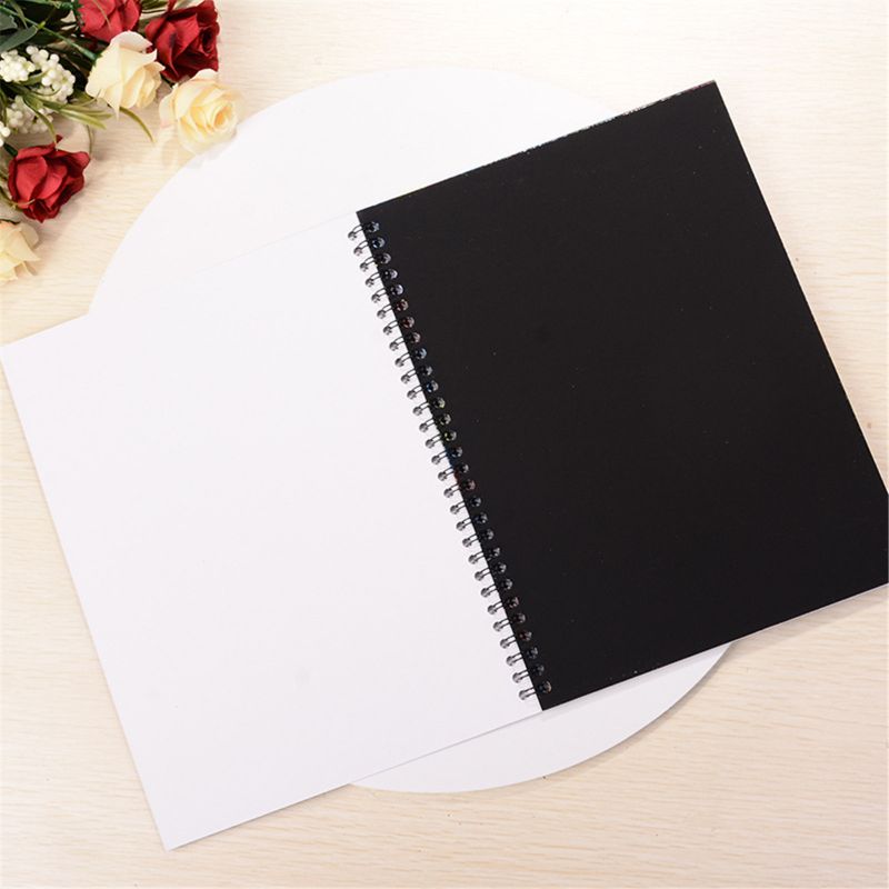 2Pcs Grote Magic Kleur Rainbow Scratch Art Paper Note Book Volledig Zwarte Tekening Q6PD