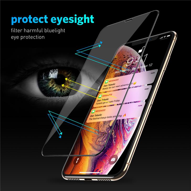 9D 2 sztuk szkło hartowane dla iPhone 12 Pro Max ochraniacz ekranu dla iPhone 6 6s 7 8 XS XR 11 12 Mini pełna pokrywa szkło ochronne