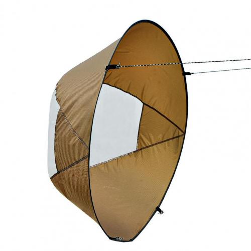 46 Inch Foldable Kayak Boat Wind Sail Transparent Canoe Kayak Sail Canoe Boats Drifting Wind Sail With Clear Window for Surfing: Default Title