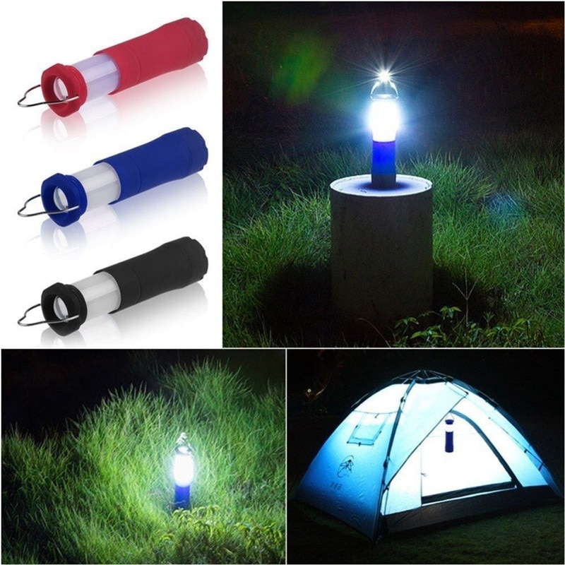 3 Kleuren 3W Tent Camping Lantaarn Licht Praktische Wandelen Led Zaklamp Fakkel Outdoor Lamp