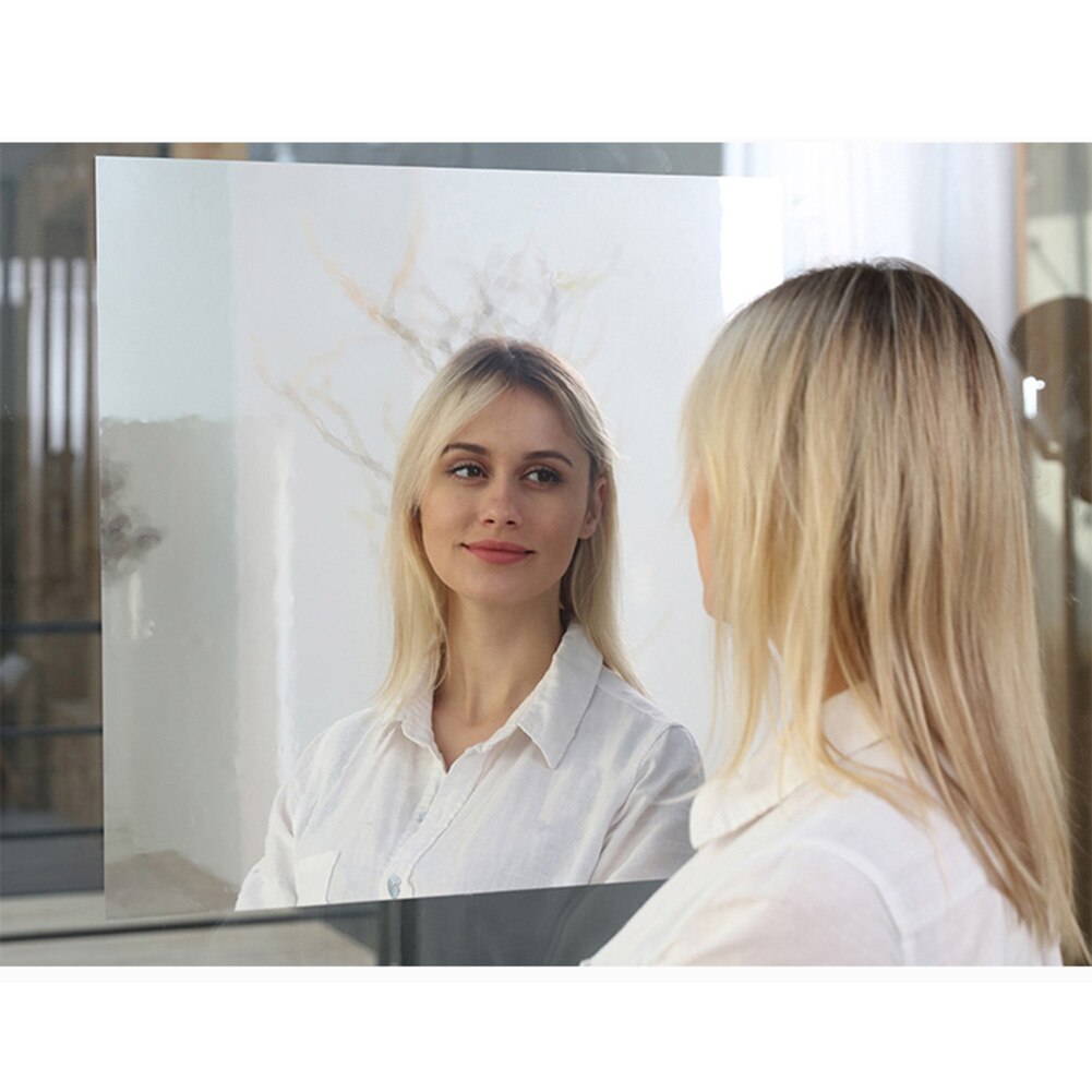 50cm*100cm yksisuuntaista peilitarraa diy peiliseinätarra kylpyhuoneen vedenpitävä itseliimautuva peilitarra huoneen koristeet