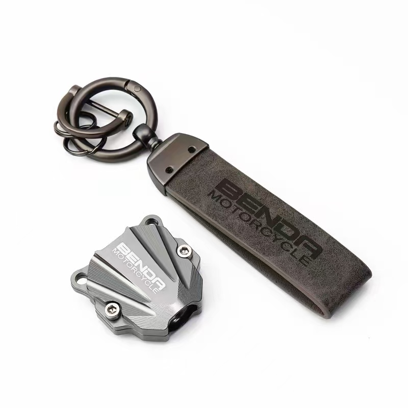 CNC Motorcycle Key Head Protective Case Cover For Benda Chinchilla 450 300 Rock 250 300 LFS 700 LFC 700 KeyChain Accessories: Beige