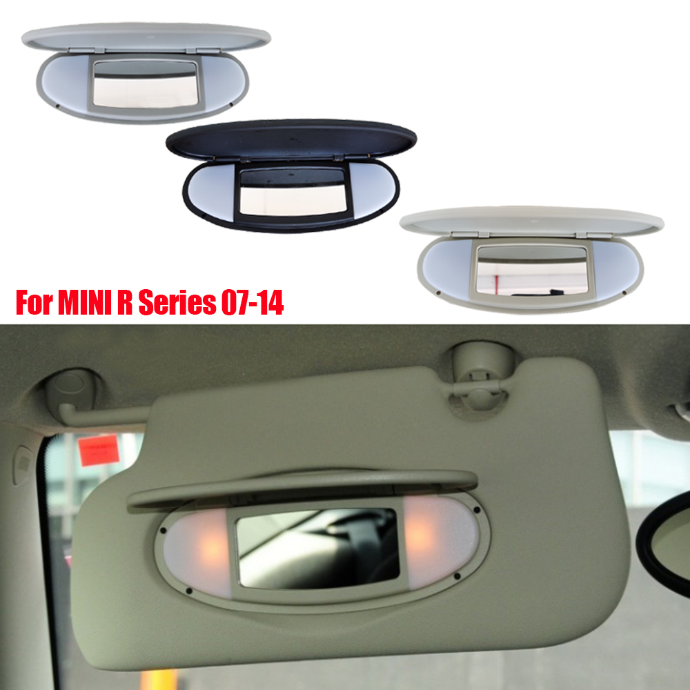 Pare-soleil de voiture, boîtier de panneau de pare-soleil, couvercle de miroir de vanité pour MINI Cooper S One D JCW R55 R56 R57 R59 R60, accessoires d'intérieur