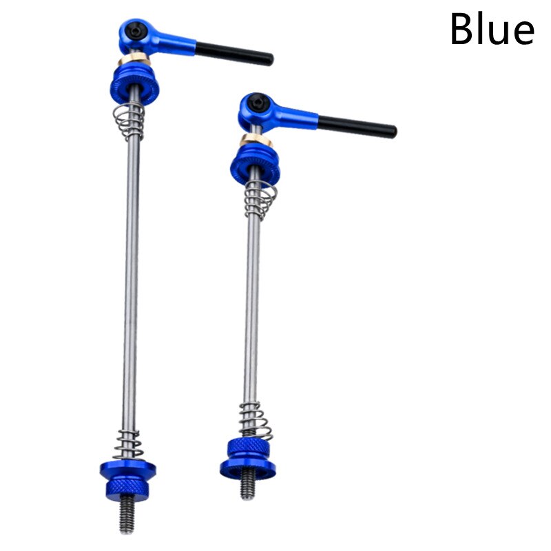 Mountain Road Bike quick release lever titanium alloy flower drum shaft quick release lever front and rear axles: blue
