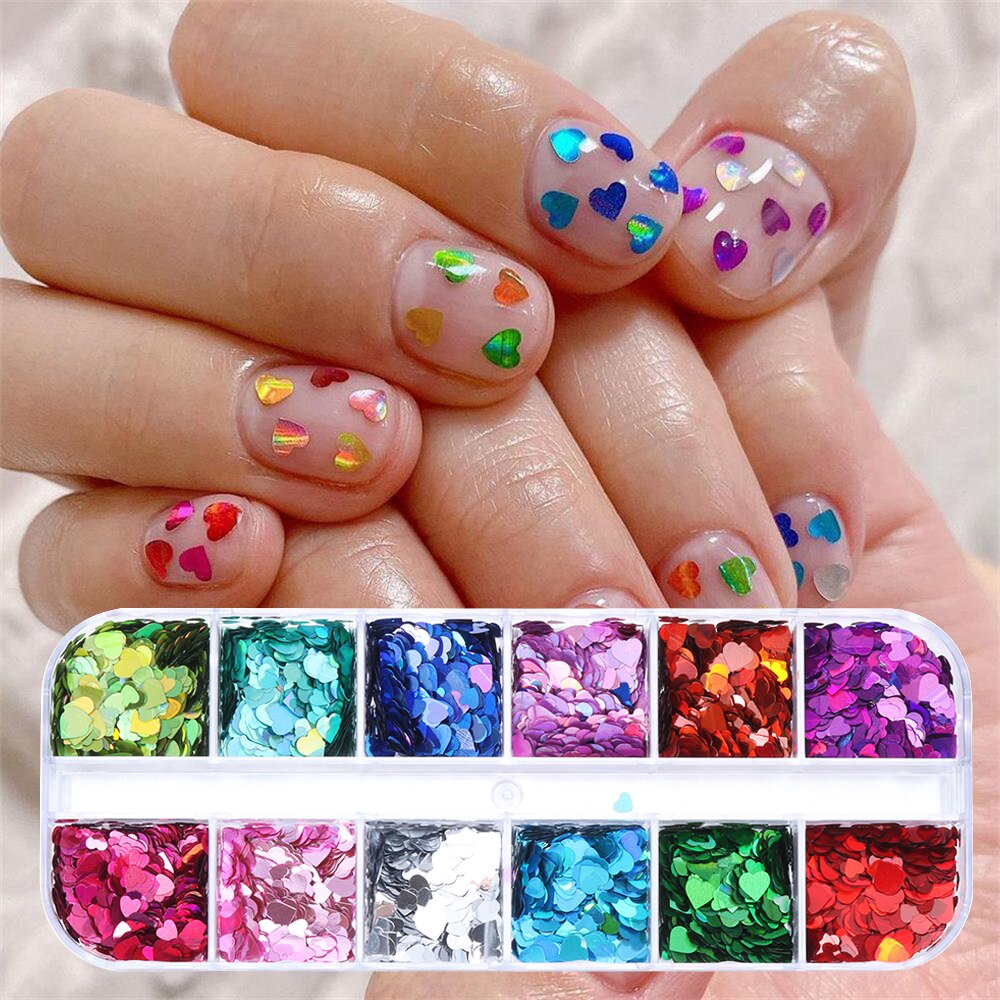 12 Desigs/Box Nail Fruit Plakjes Vlinder Decoratie Decal Paillette Zachte Polymer Klei Tips Cartoon Zomer Pailletten Nail Art acce