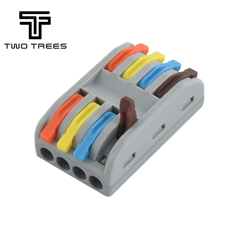 Mini Fast Wire Cable Connectors Universal Compact Conductor Spring Splicing Wiring Connector Push-in Terminal Block SPL-2