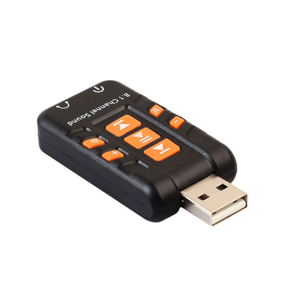 3D Audio- Adapter USB 2,0 8,1 kanal tragbare Computer externe soundkarte (für PC) kopfhörer verstärker Lied ändern hören