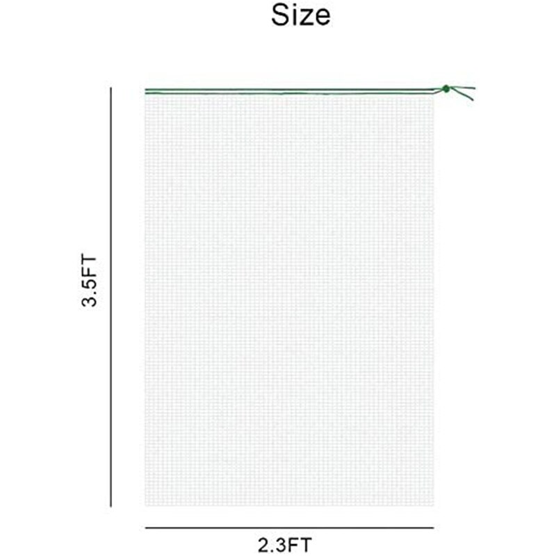 4 Packs of Garden Plant Protection Nets with Rope, Tomato Protective Cover Garden Plant Isolation Bags for Vegetable