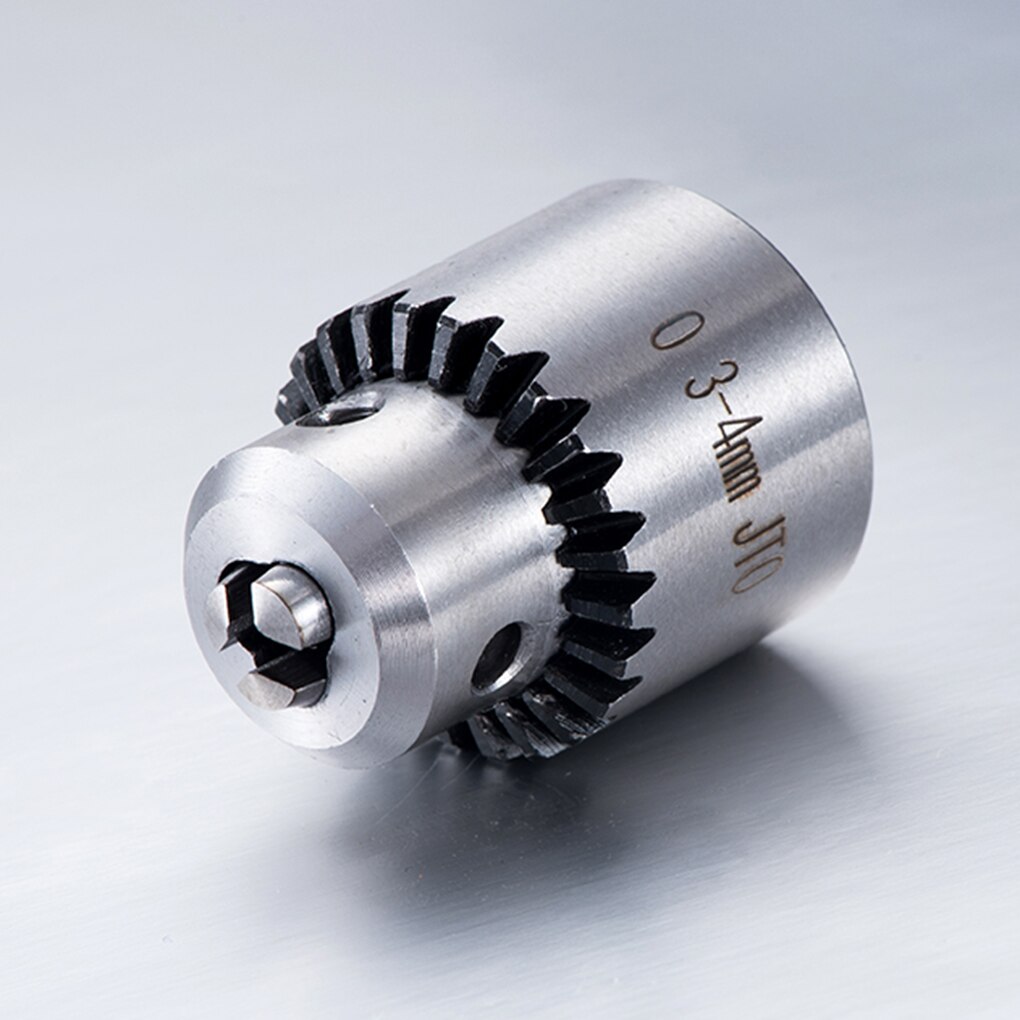 Mini Drill Chuck Micro 0.3-4mm JTO Taper Mounted Drill Chuck and Wrench w/ Chuck Key Lathe Accessories