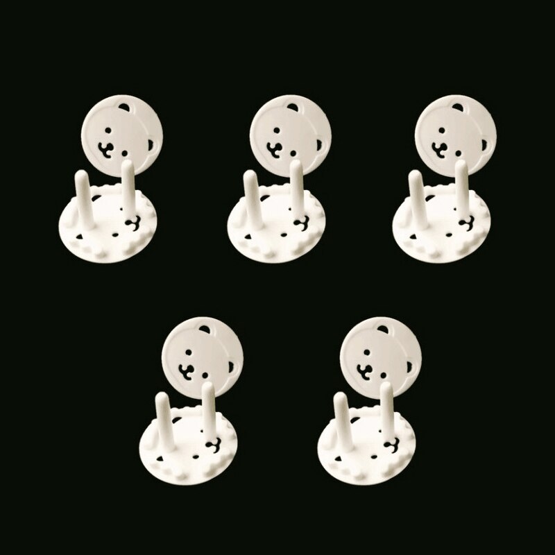 10pcs Baby Safety Rotate Cover 2 Hole Round EU Electric Protection Socket Children Against Plastic Security Locks Cover: Type C