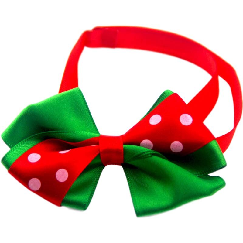 Jul katthalsband härlig hund fluga justerbar nackrem födelsedagsfest rosett hund halsband jul hund tillbehör tillbehör: 5