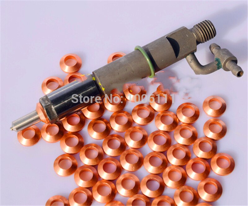 Diesel Common Rail Injector Nozzle Copper Washer Seal Ring Gaskets For ISUZU KOMATSU Excavator
