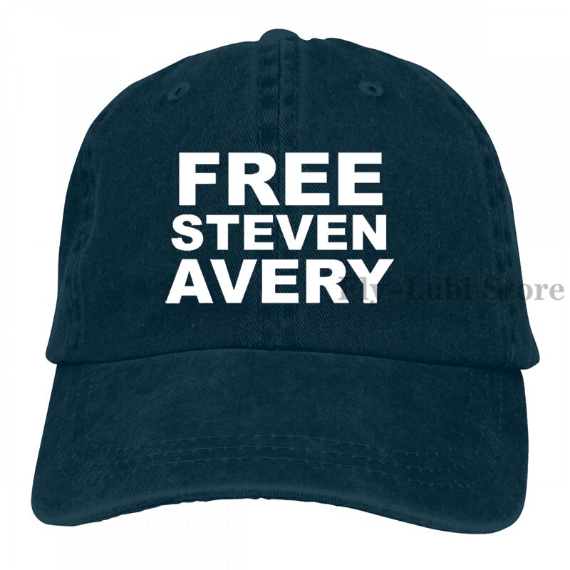 Free Steven Avery Baseball cap men women Trucker Hats adjustable cap: 2-Navy