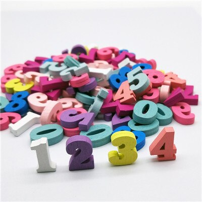 3Packs15mm Mixed Letter Alphabet or Number Non Porous Wooden Scrapbooking Carft for Decoration Diy Eco-FriendlyTeaching Material: 1 Pack Number
