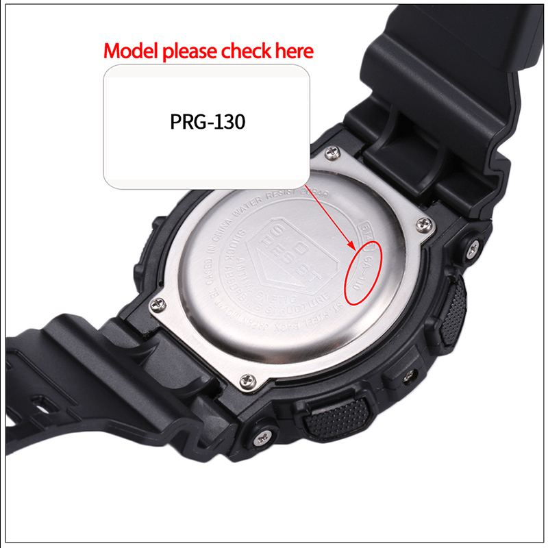 Bracelet de montre en résine et caoutchouc pour Casio PRG130 PRG-130Y PRG-130 PRW1500 PRW-1500, accessoires de remplacement pour hommes