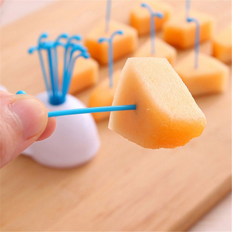 White Whale Fountain Fruit Fork Set Animal Whale Fruit Sign Small Fork