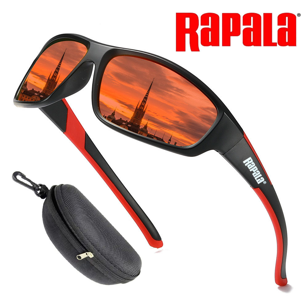 Original Rapala Fishing Glasses Outdoor Mountaineering Anti-ultraviolet Classic Polarized Sunglasses Riding Driving Sunglasses: Orange