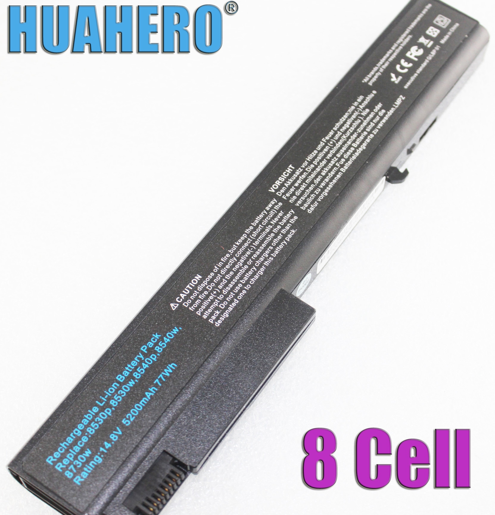 HUAHERO 8Cell Battery for HP EliteBook 8310B 8310P 8530 8530P 8540W 8730 8730P 8730W 8740P 8740W HSTNN LB60 OB60 XB60 6545b