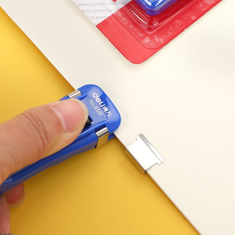 JIANWU 1pc Data Sorting Stapler Simple Practical Push Clamp Stapler Classification Folder Student Storage School Office Supplies
