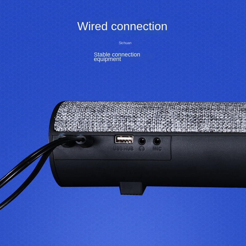 Computer Speakers Mini Sound Bar 3.5mm Input USB Powered Sound Bar with Volume Control for Desktop Monitor Notebook