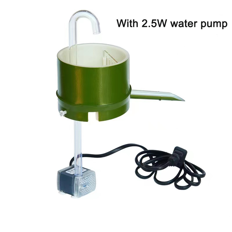 3 in 1 Aquarium Filter Box Bamboo Tube Type Water Flow Device Small Top-mounted External ABS Fish Tank Filter Water Purification: With 2.5W water pump
