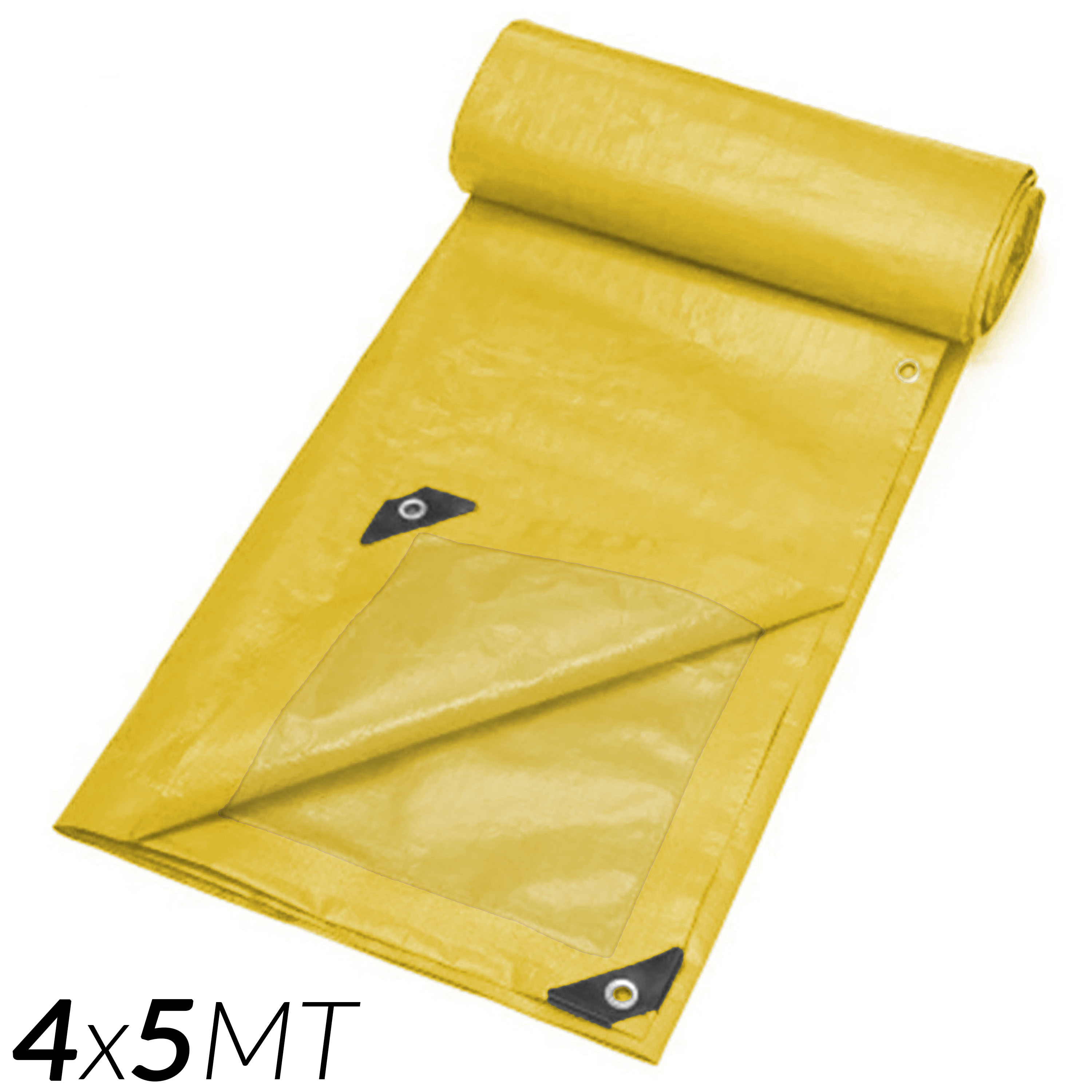 Canvas Luifel Originele 70G Versterkte Waterdichte Polyethyleen Beschermhoes Met Metalen Oogjes En Hoek Bescherming: 4x5 meters 1 UD